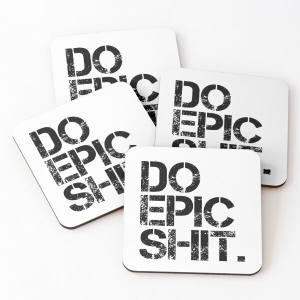 Item preview, Do Epic Shit - Minimal Black and white print - Motivational Poster designed and sold by Studio Grafiikka.