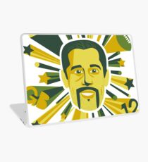 Mustachioed Aaron Rodgers Laptop Skin
