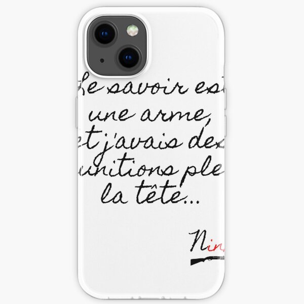 Tee-shirt pour les fans de rap Ninho 1001, rap 2019 Coque souple iPhone