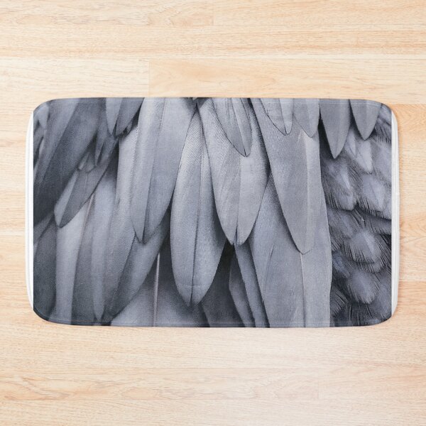 Item preview, PARROT FEATHERS STEAL GREY by Monika Strigel designed and sold by SunlightStudios.
