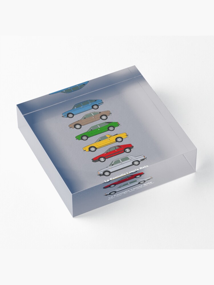 Alternate view of Lancia Beta Classic Car Collection Acrylic Block