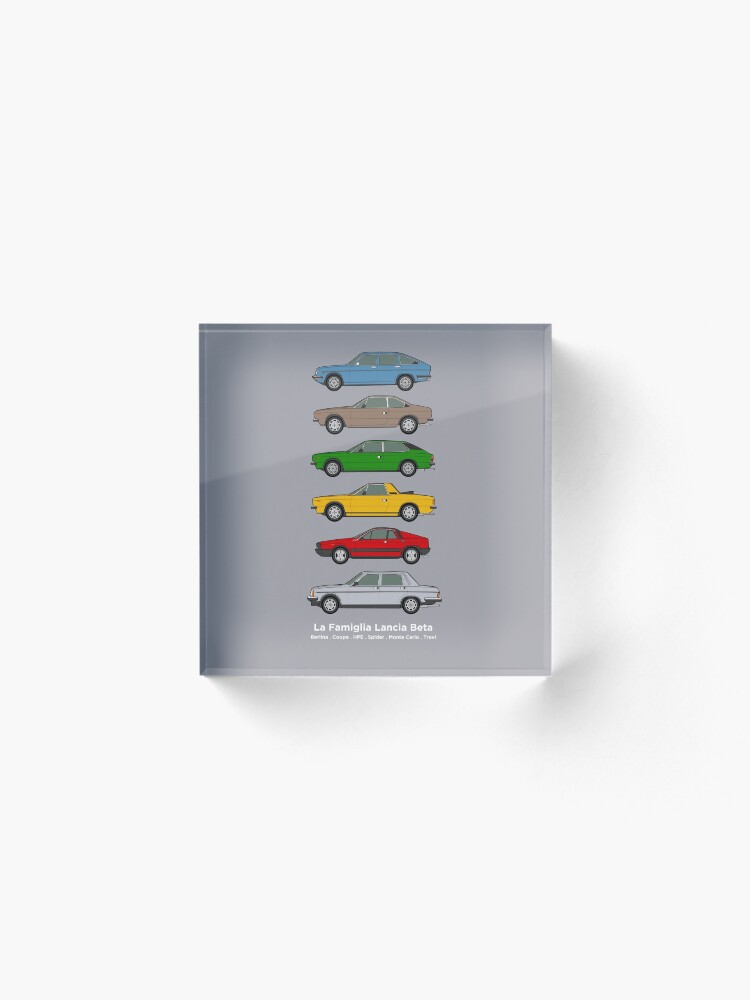 Alternate view of Lancia Beta Classic Car Collection Acrylic Block
