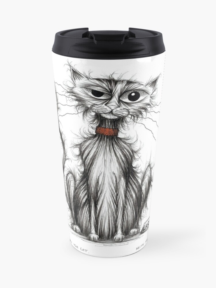 Larry The Cat Travel Mug By Keithmillsart Redbubble