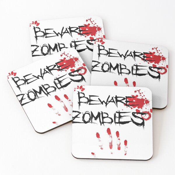 Item preview, Beware Zombies Bloody Hand designed and sold by Rott515.