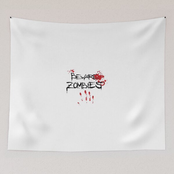 Item preview, Beware Zombies Bloody Hand designed and sold by Rott515.