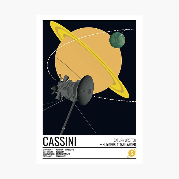 Cassini Huygens Probe Photographic Print