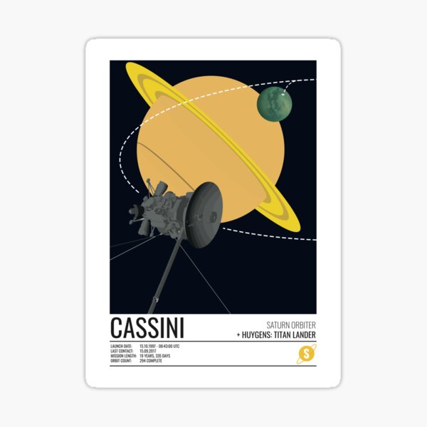 Cassini Huygens Probe Sticker