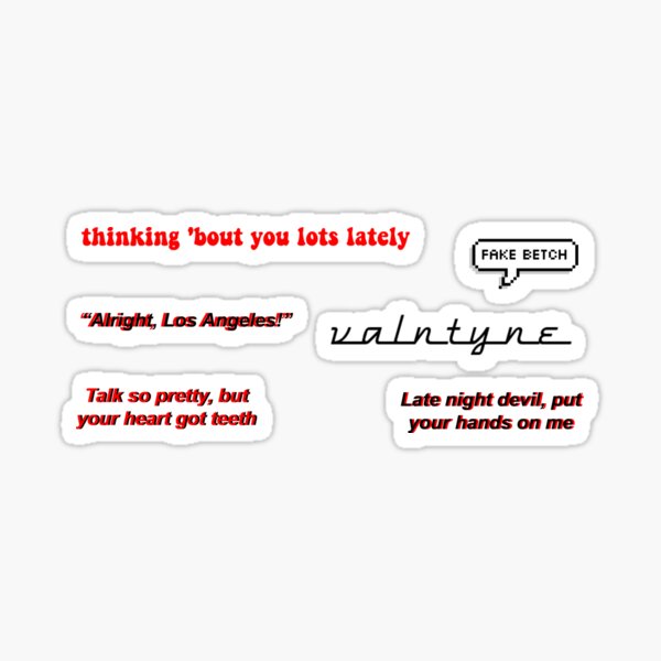 5sos Red Sticker Pack Sticker