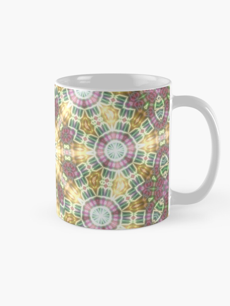 Thumbnail 3 of 6, Coffee Mug, Colorful Mandala designed and sold by brupelo.