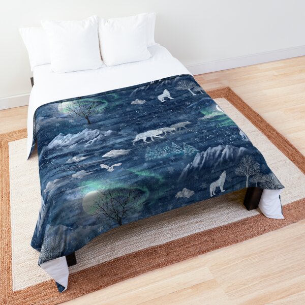 Wolf moon Comforter