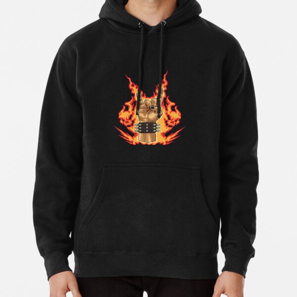 Off white fire hot sale hands hoodie