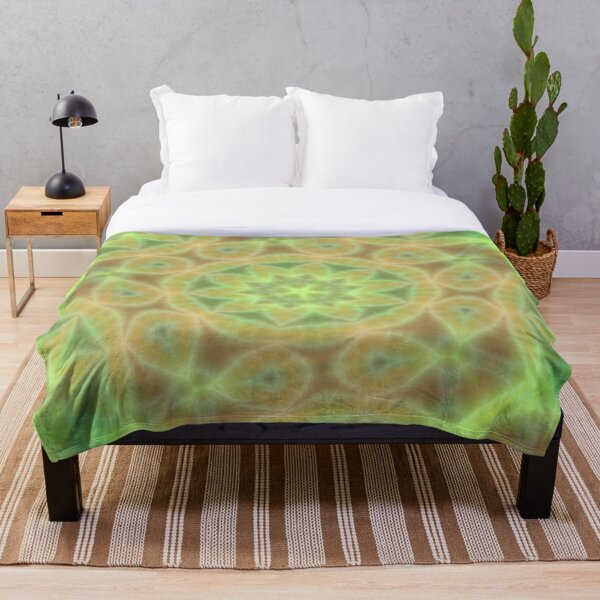 Seagreen Mandala Throw Blanket