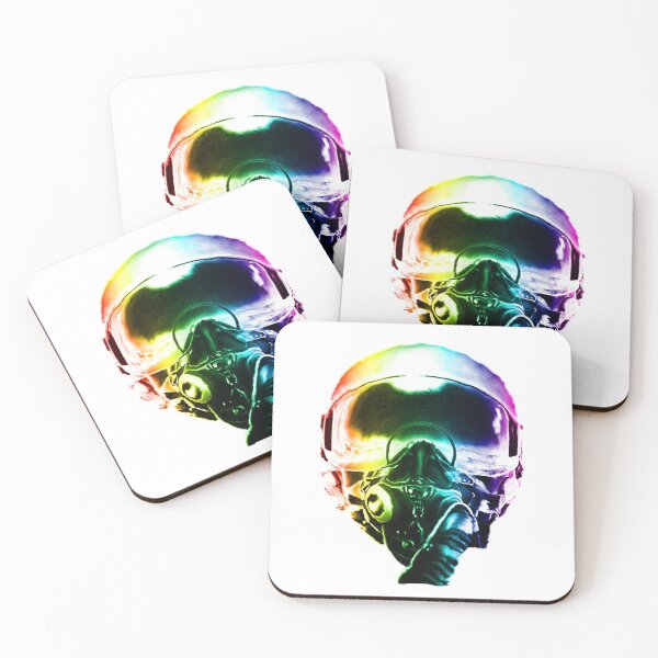 Item preview, Colorful Fighter Pilot Helmet designed and sold by Rott515.