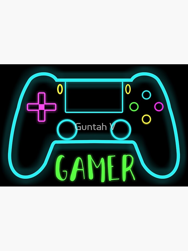 Neon Glowing PNG Image, Color Glowing Neon Gamepad, Color, Gamepad, Neon  Lights PNG Image For Free Download