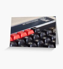 BBC micro computer Greeting Card
