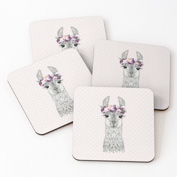 Item preview, FLOWERGIRL ALPACA BLUSH DOTS by Monika Strigel designed and sold by SunlightStudios.