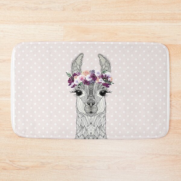 Item preview, FLOWERGIRL ALPACA BLUSH DOTS by Monika Strigel designed and sold by SunlightStudios.