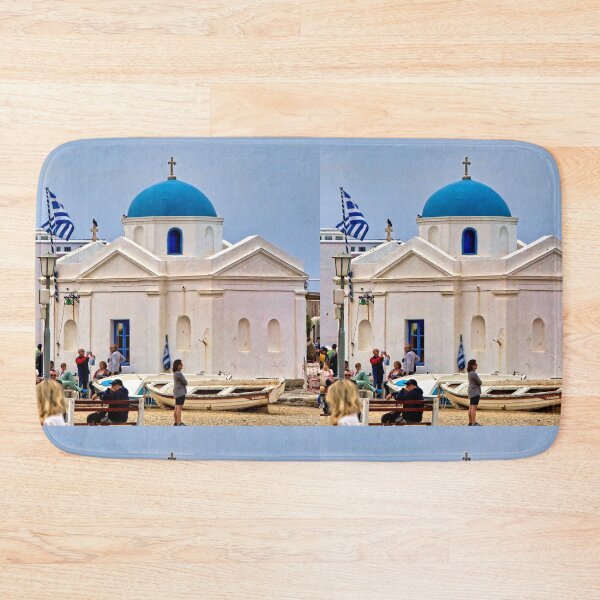 Item preview, Little Church With Blue Dome in Mykonos Greece designed and sold by Warren Paul Harris.