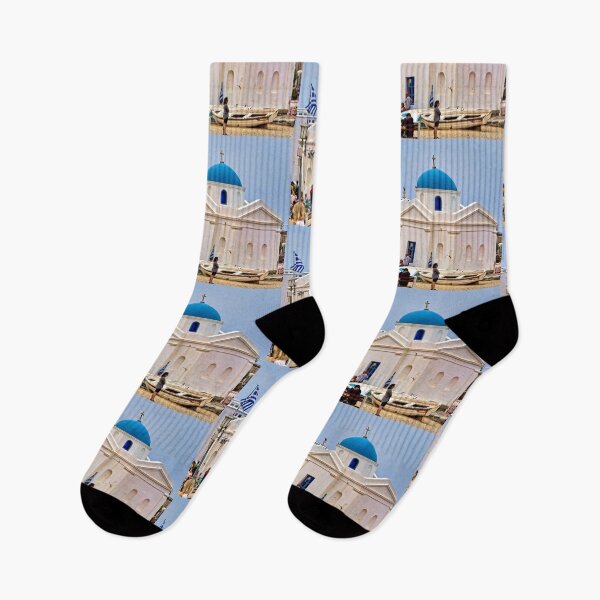 Item preview, Little Church With Blue Dome in Mykonos Greece designed and sold by Warren Paul Harris.