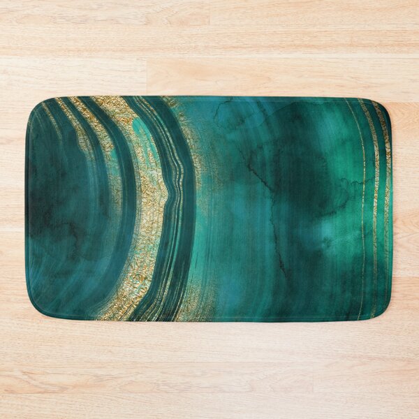 Item preview, Gold Veined Green Luxury Faux Marble  designed and sold by MysticMarble.
