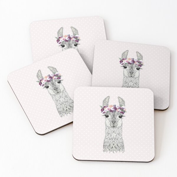 Item preview, FLOWERGIRL ALPACA ROSE DOTS by Monika Strigel designed and sold by SunlightStudios.