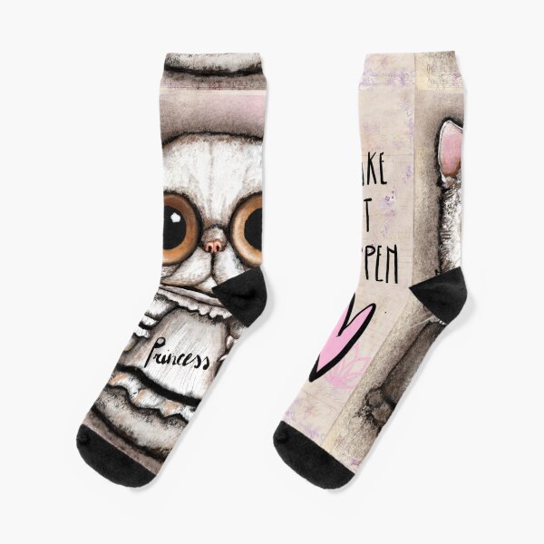white persian cat with big eyes Socks
