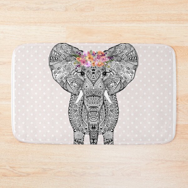 Item preview, FLOWERGIRL ELEPHANT BLUSH DOTS BY Monika Strigel designed and sold by SunlightStudios.