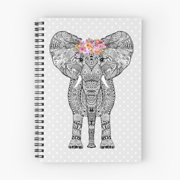 Item preview, FLOWERGIRL ELEPHANT GREY DOTS BY Monika Strigel designed and sold by SunlightStudios.