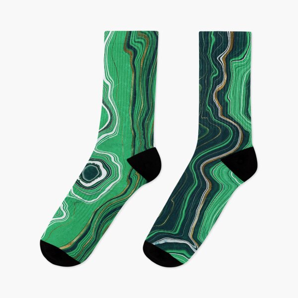 Item preview, Malachite Green Faux Marble with Gold Veins VI designed and sold by MysticMarble.