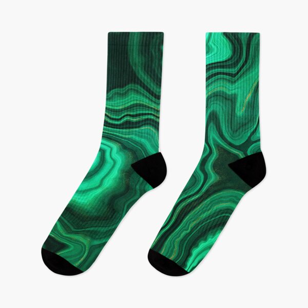 Item preview, Malachite Green Faux Marble with Gold Veins III designed and sold by MysticMarble.