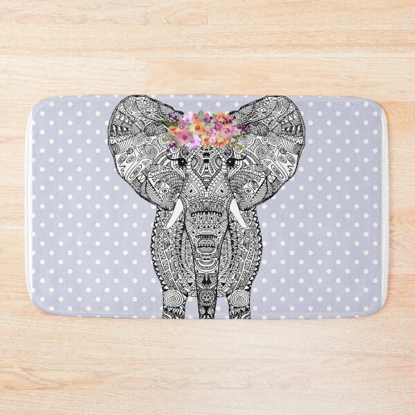 Item preview, FLOWERGIRL ELEPHANT LAVENDER DOTS BY Monika Strigel designed and sold by SunlightStudios.