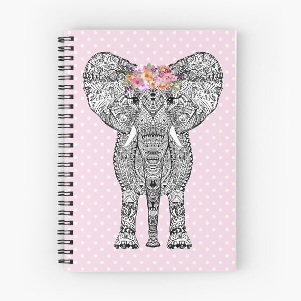 Item preview, FLOWERGIRL ELEPHANT PINK DOTS BY Monika Strigel designed and sold by SunlightStudios.