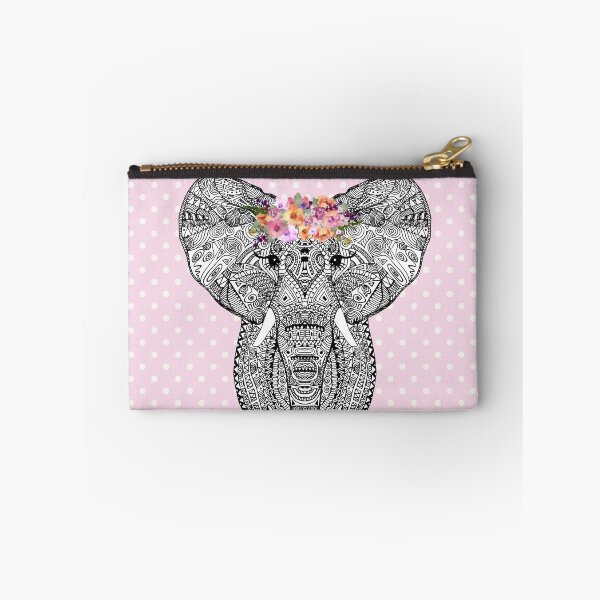 Item preview, FLOWERGIRL ELEPHANT PINK DOTS BY Monika Strigel designed and sold by SunlightStudios.