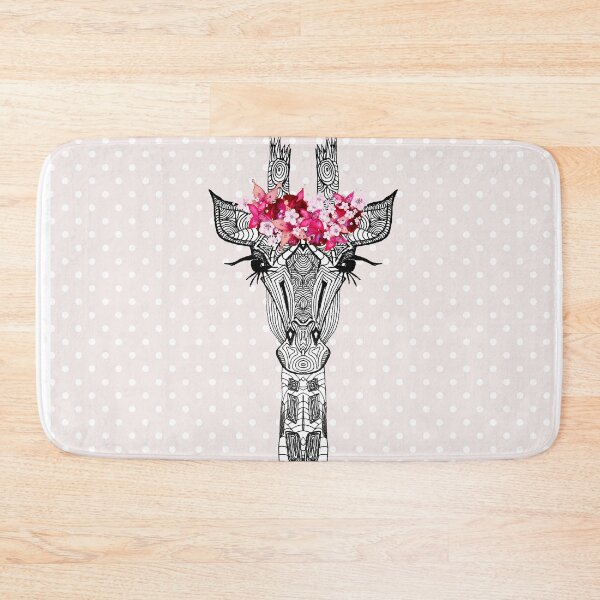 Item preview, FLOWERGIRL GIRAFFE BLUSH DOTS by Monika Strigel designed and sold by SunlightStudios.