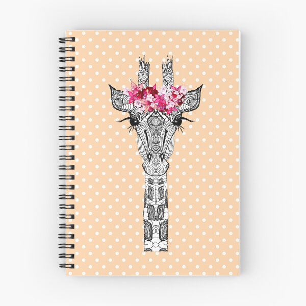 Item preview, FLOWERGIRL GIRAFFE PEACH DOTS by Monika Strigel designed and sold by SunlightStudios.