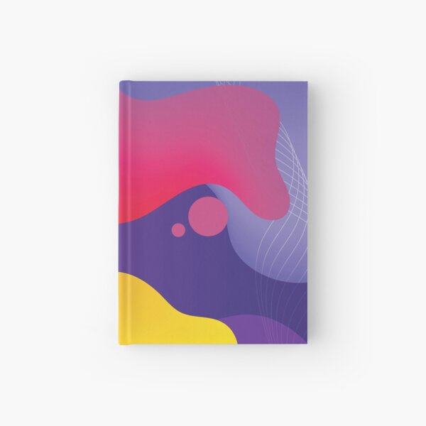 Very Cool, Super Awesome and kind of Pretty Amazing Colorful Abstract Pattern Hardcover Journal
