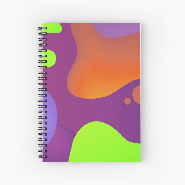 Very Cool, Super Awesome and kind of Pretty Amazing Colorful Abstract Pattern Spiral Notebook