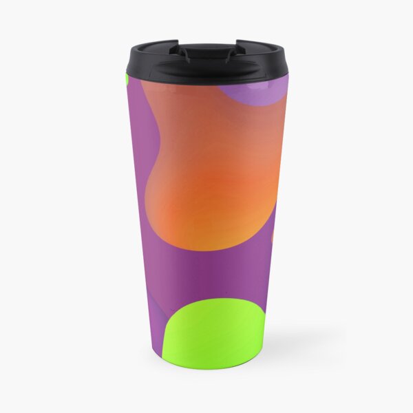 Very Cool, Super Awesome and kind of Pretty Amazing Colorful Abstract Pattern Travel Mug