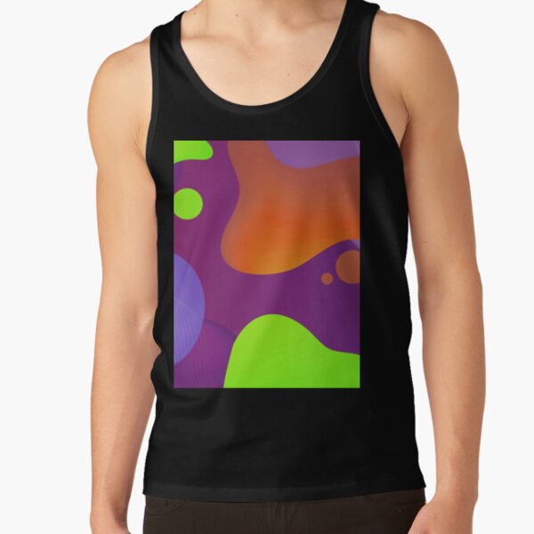 Very Cool, Super Awesome and kind of Pretty Amazing Colorful Abstract Pattern Tank Top