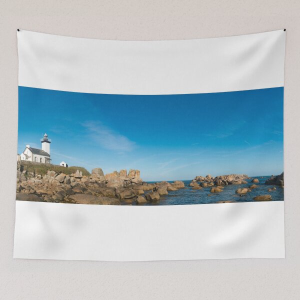 Item preview, Pontusval Lighthouse Panorama designed and sold by DiFigianoPhoto.