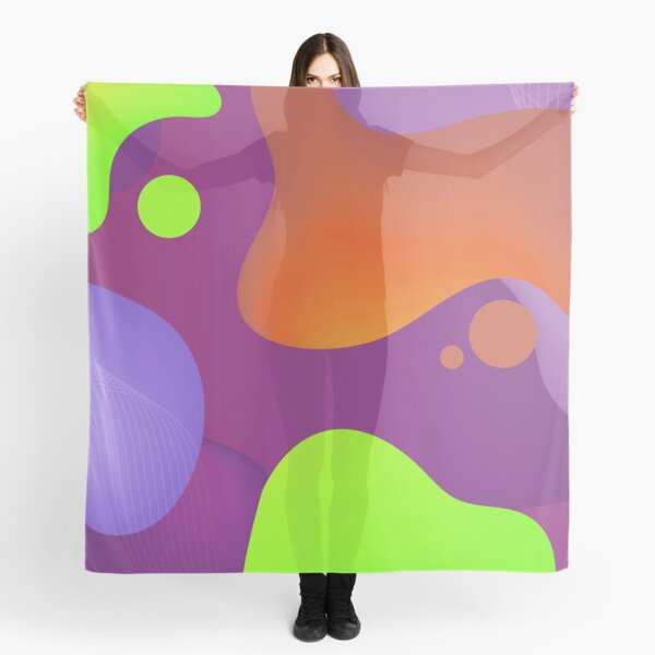 Very Cool, Super Awesome and kind of Pretty Amazing Colorful Abstract Pattern Scarf