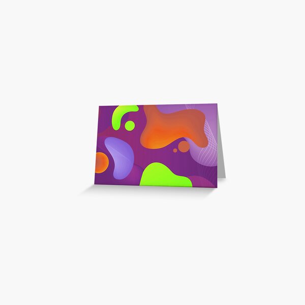 Very Cool, Super Awesome and kind of Pretty Amazing Colorful Abstract Pattern Greeting Card