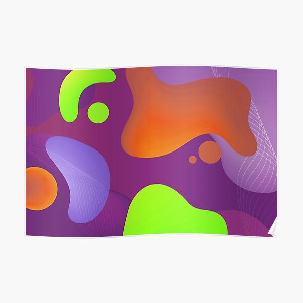 Very Cool, Super Awesome and kind of Pretty Amazing Colorful Abstract Pattern Poster