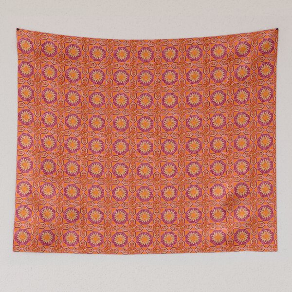 Item preview, Sunburst red orange Mandala  designed and sold by ChloeShalini.