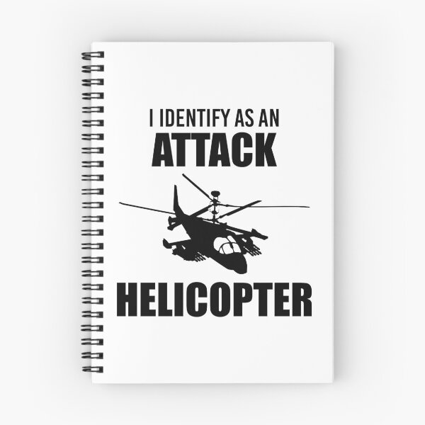 Item preview, I Identify as an Attack Helicopter (Black) designed and sold by TheLastStand.
