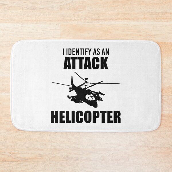 Item preview, I Identify as an Attack Helicopter (Black) designed and sold by TheLastStand.