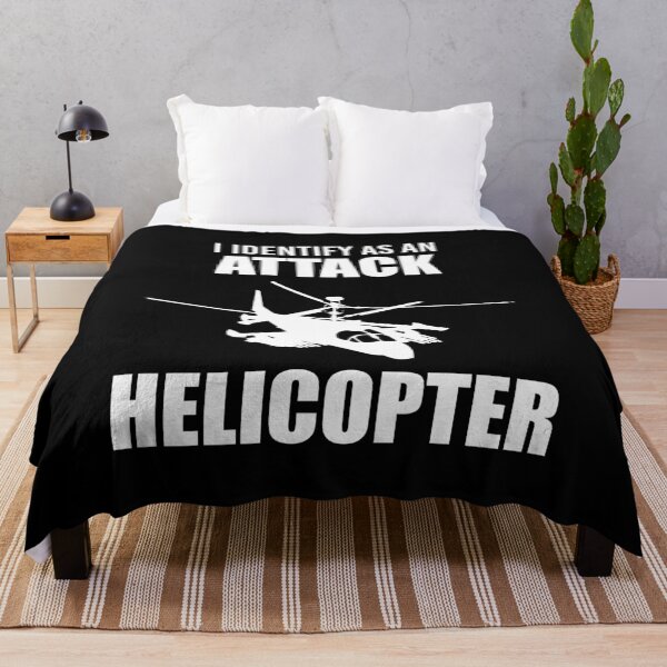 Item preview, I Identify as an Attack Helicopter (White) designed and sold by TheLastStand.