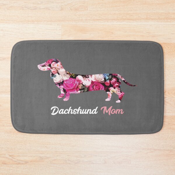 Item preview, Dachshund Mom Floral Silhouette designed and sold by SmartPooch.