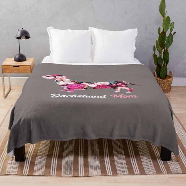 Item preview, Dachshund Mom Floral Silhouette designed and sold by SmartPooch.