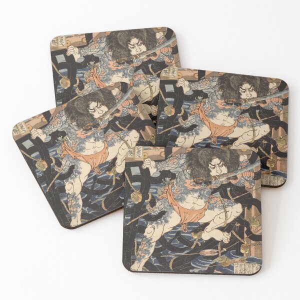 Item preview, Utagawa Kuniyoshi  - One Hundred And Eight Heroes From The Chinese Tale designed and sold by vakashop.